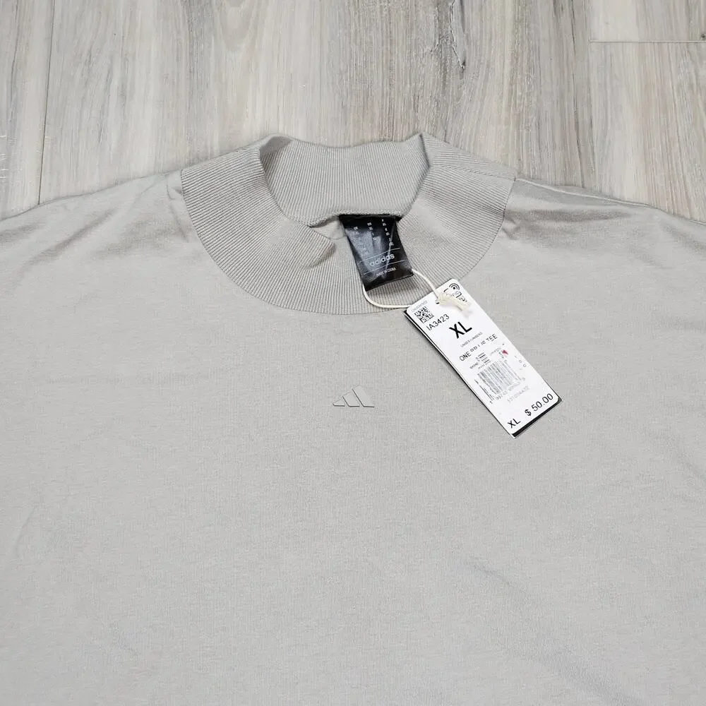 Adidas Tee Unisex XL Gray Basketball Long Sleeve New